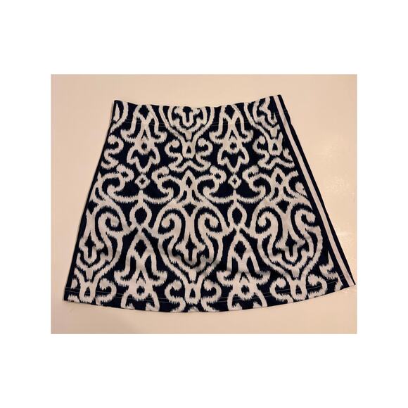 Gretchen Scott Skippy Skort Women's Blue/White Patterned Sz M Golf Tennis - Picture 4 of 6